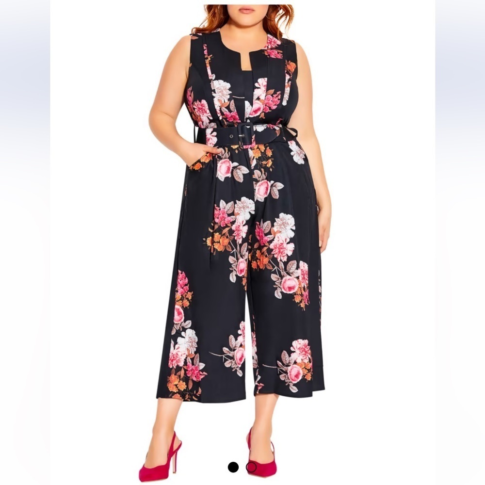 City chic floral jumpsuit size XL/22